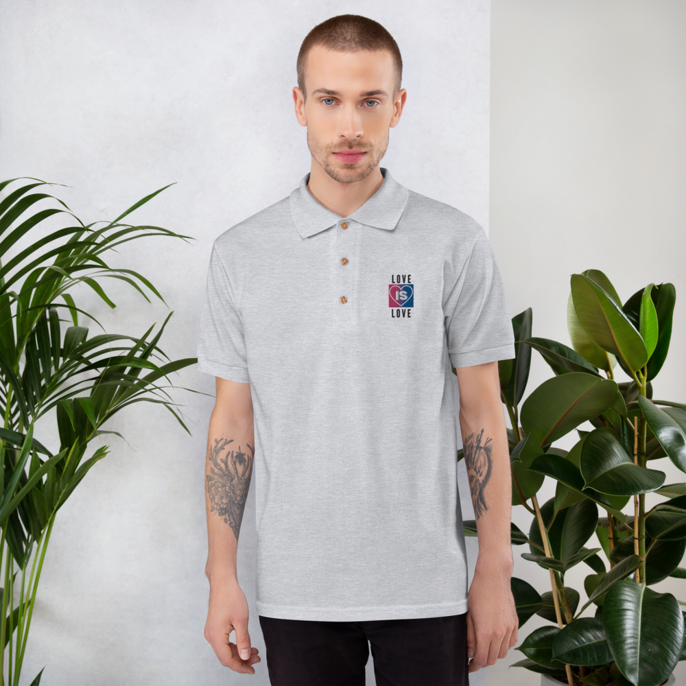 Bi Love Embroidered Polo