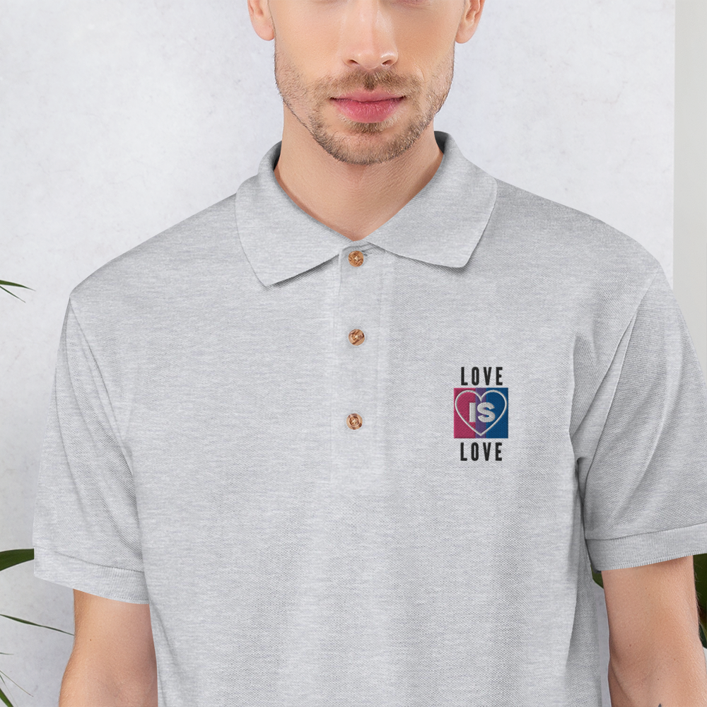 Bi Love Embroidered Polo