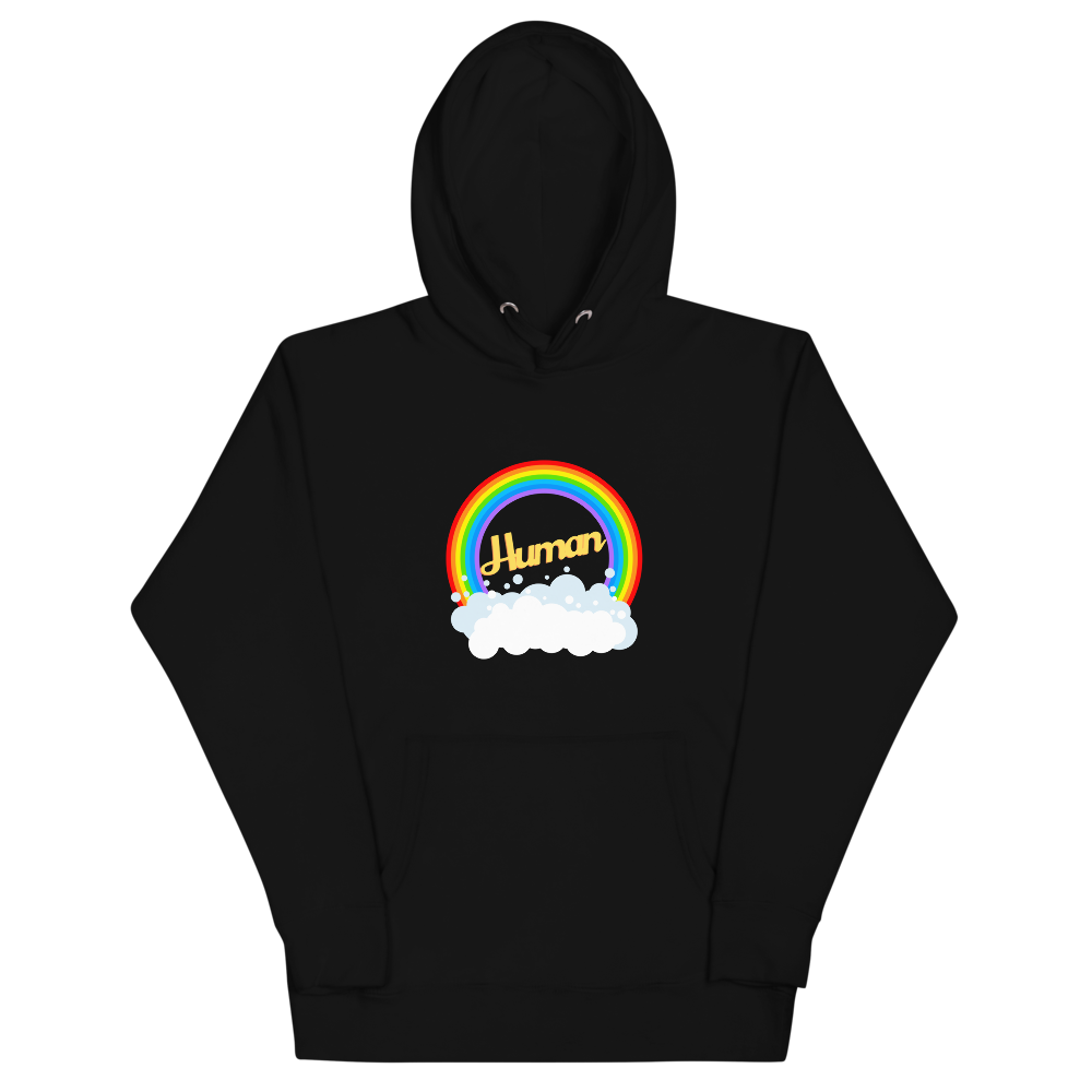 Rainbow Human Adult Unisex Hoodie