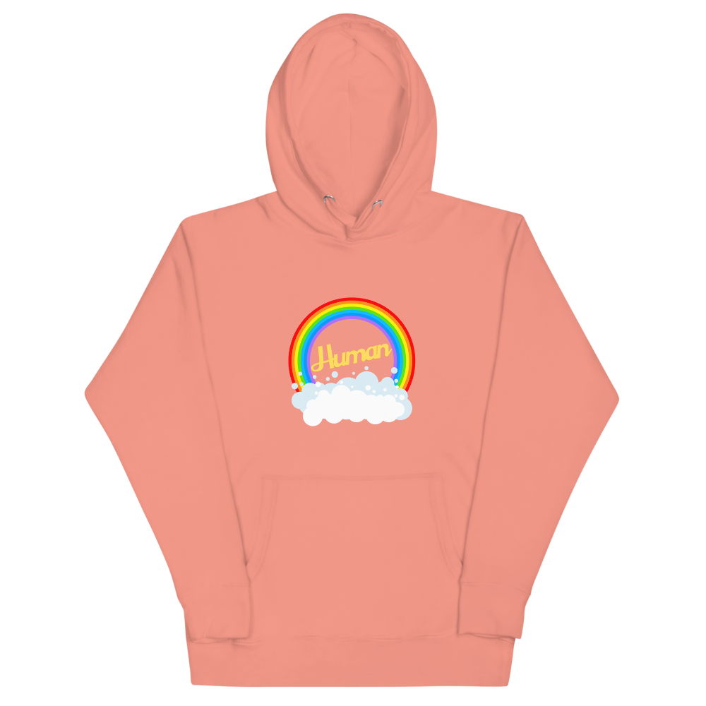 Rainbow Human Adult Unisex Hoodie