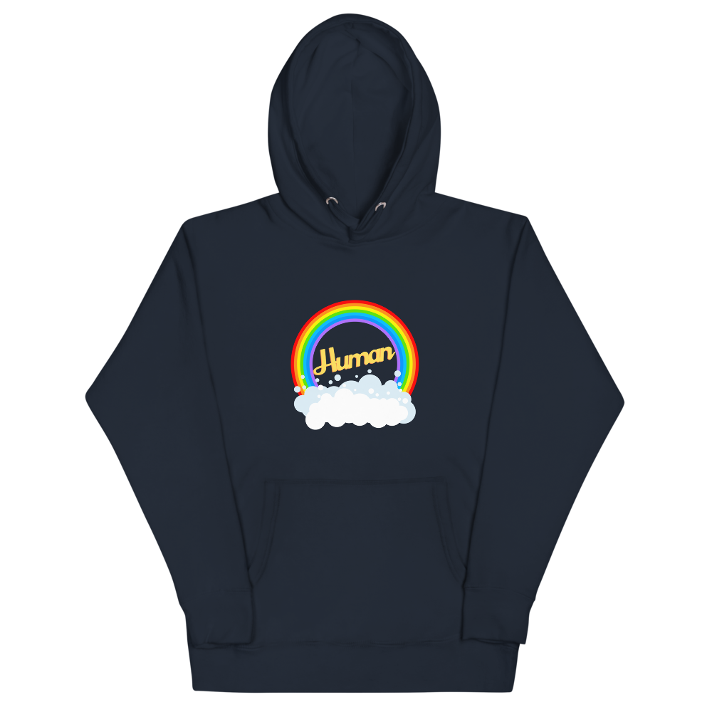 Rainbow Human Adult Unisex Hoodie