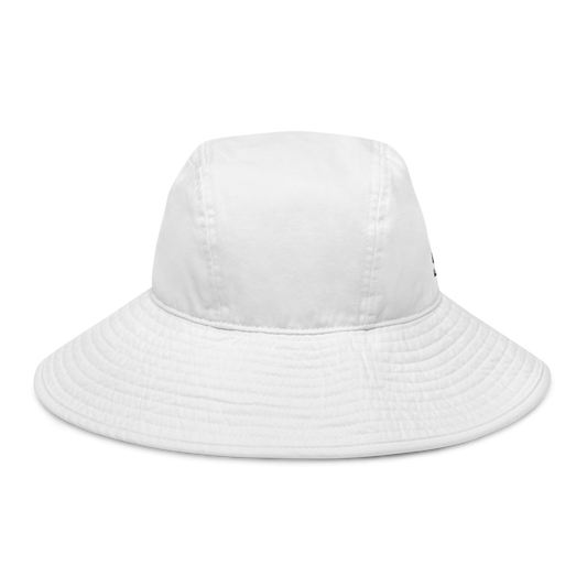 Wide brim bucket hat